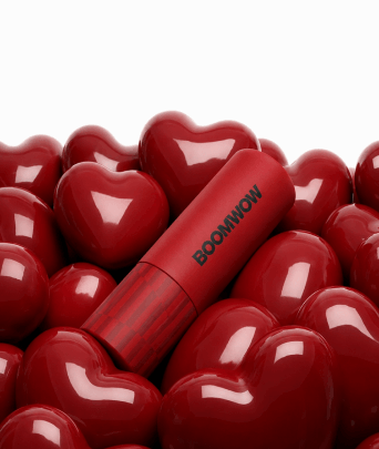 Red confetti for Valentine's Day